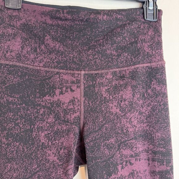 Athleta Elation Glades 7/8 Tight Women's S Small Legging Maroon Black High Rise - Picture 3 of 9